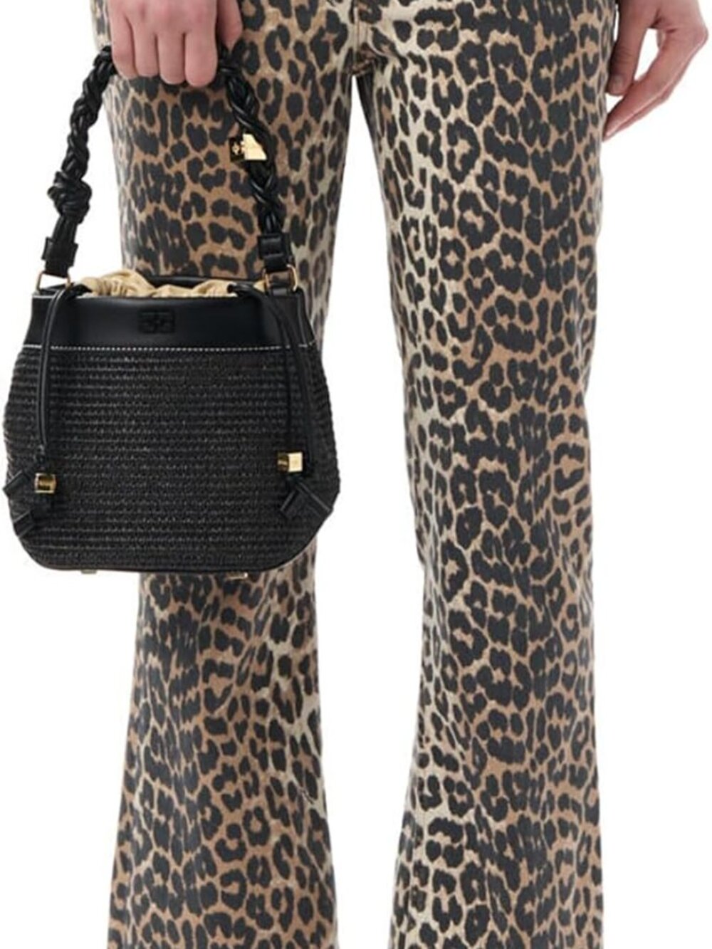 🐆✨ NWT Leopard Print Straight Leg Jeans Size 18 - Picture 6 of 8